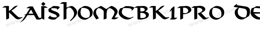 KaishoMCBK1Pro DeBo字体转换